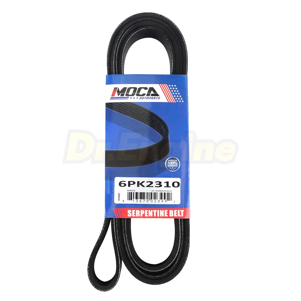 Cinturón Serpentine Fit 12-15 Ford Mercedes-Benz C250 SLK250 Jaguar XK8 XJ8 XKR Foto 3 de 4