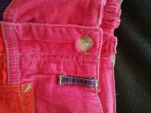 NEW OILILY GIRLS CORDUROY PATCHWORK PANTS 140 9 - 10 - Picture 6 of 7