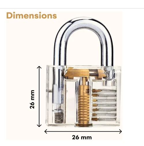 Kit de Crochetage 30 Pièces - 3 Cadenas d'Entraînement Transparents Neuf FR - Photo 4/4