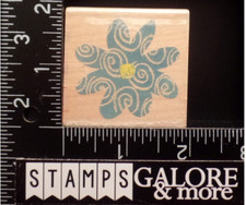 Inkadinkado Rubber Stamps 96028-2 SWIRLS BLOSSOM GADREN FLOWERS 3289