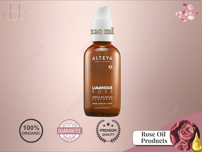 Alteya Luminous Rose Reinigungsmilch 120ml - Sanfter feuchtigkeitsspendender Gesichtsreiniger