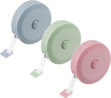 Fuyamp Tape Measure 3Pcs 200Cm / 79Inch Sewing Measuring Tape Retractable Tailor