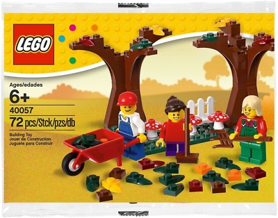 maxresdefault.jpg?sqp=-  NEW NIB NWT  FALL SCENE 40057 Raking Autumn Leaves 2013 Retired MINIFIGURES main image 2