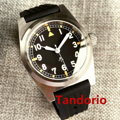 38mm Sterile Black Dial NH35A PT5000 Sapphire Crystal Luminous Automatic Watch