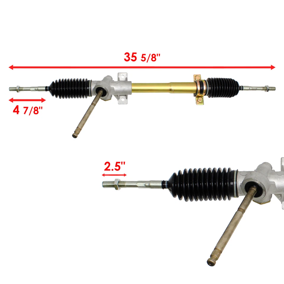 Estante de dirección y piñón con extremos de varilla de amarre para John Deere Gator Ts / Gator Tx Foto 2 de 2