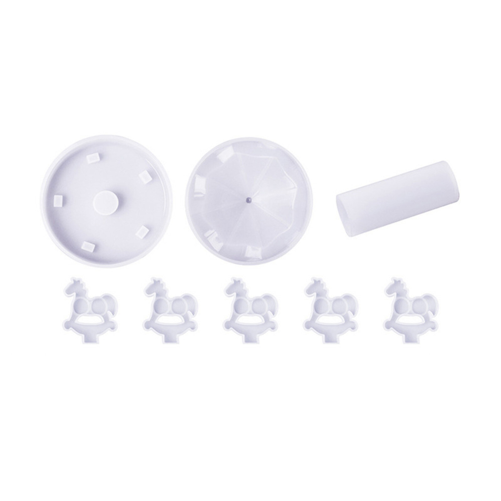 Soft Carousel Silicone Mold Epoxy Resin Casting Mould Ornaments Craft Making Kit