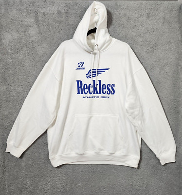 Young & Reckless Hoodie XXL Blue White Los Angeles Athletic Department New