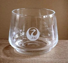 JAL Japan Airlines Bird First Class Plane In Flight Crystal Shot Glass