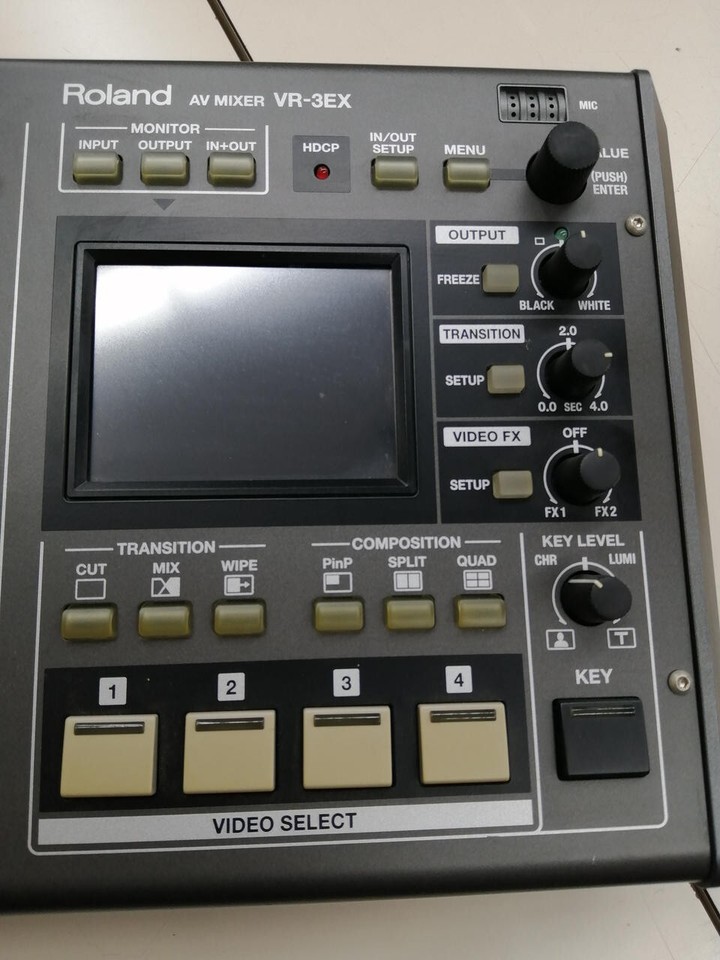 [JUNK]Roland VR3EX Allinone AV Mixer 4ch Video Switcher Video