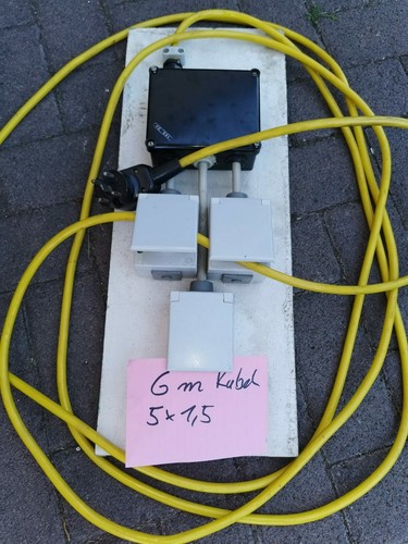 Verteiler ,Kabel 380 V, Verlängerung Alte Ausführung Maschienen 5 x 1,5 5 m. - Bild 3 von 6