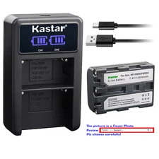 Kastar LCD Dual Charger Battery for Sony NP-FM50 Sony Cyber-shot DSC-S85 Camera