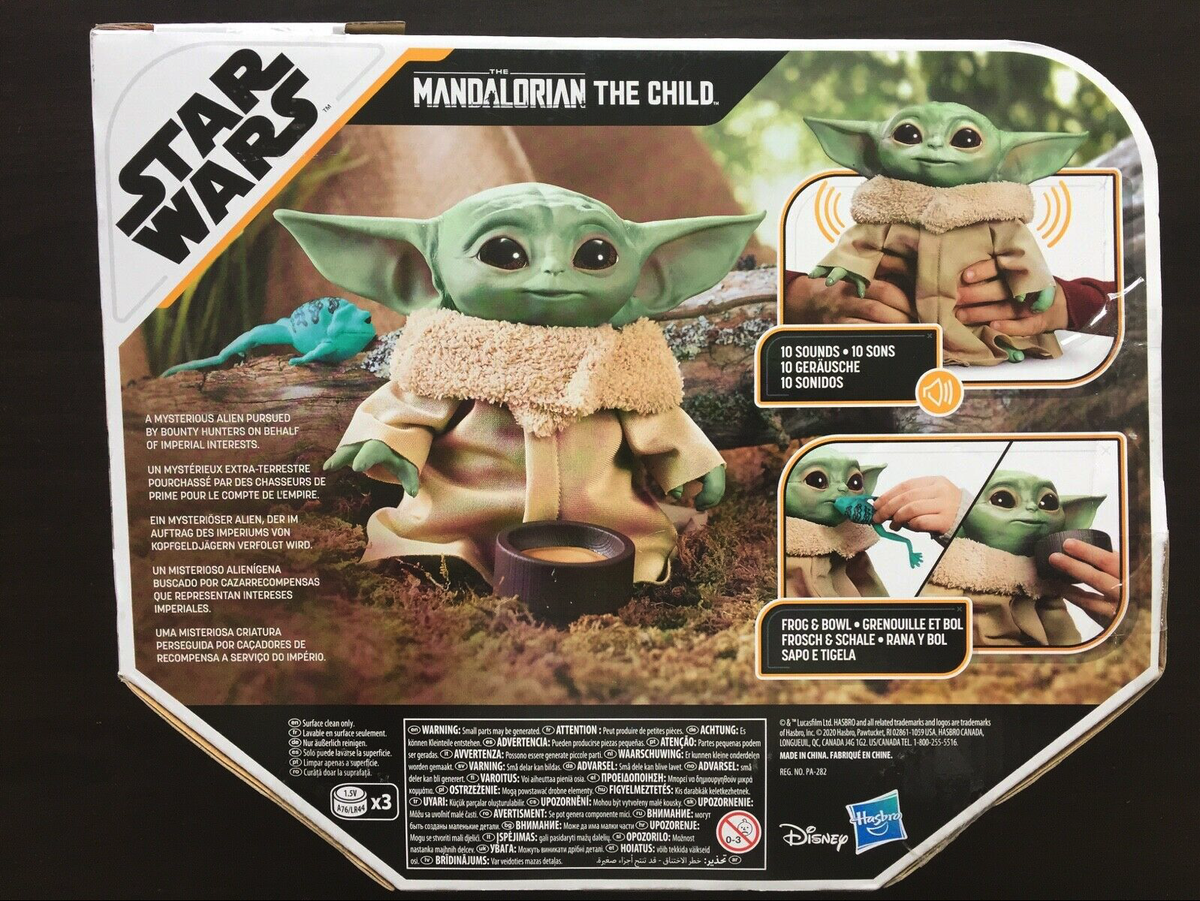 STAR WARS MANDALORIAN BABY YODA THE CHILD TALKING PLUSH FIGURE