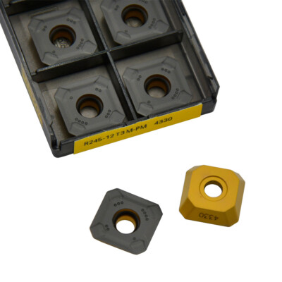 NEW R245-12T3M-PM 4330 Carbide Milling Inserts (Box of 10) Free shipping！