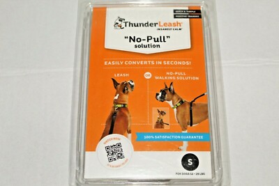 ThunderLeash No Pull Dog Walking Leash Size S 12-25 lbs Black w Reflective  Logo - Main Image