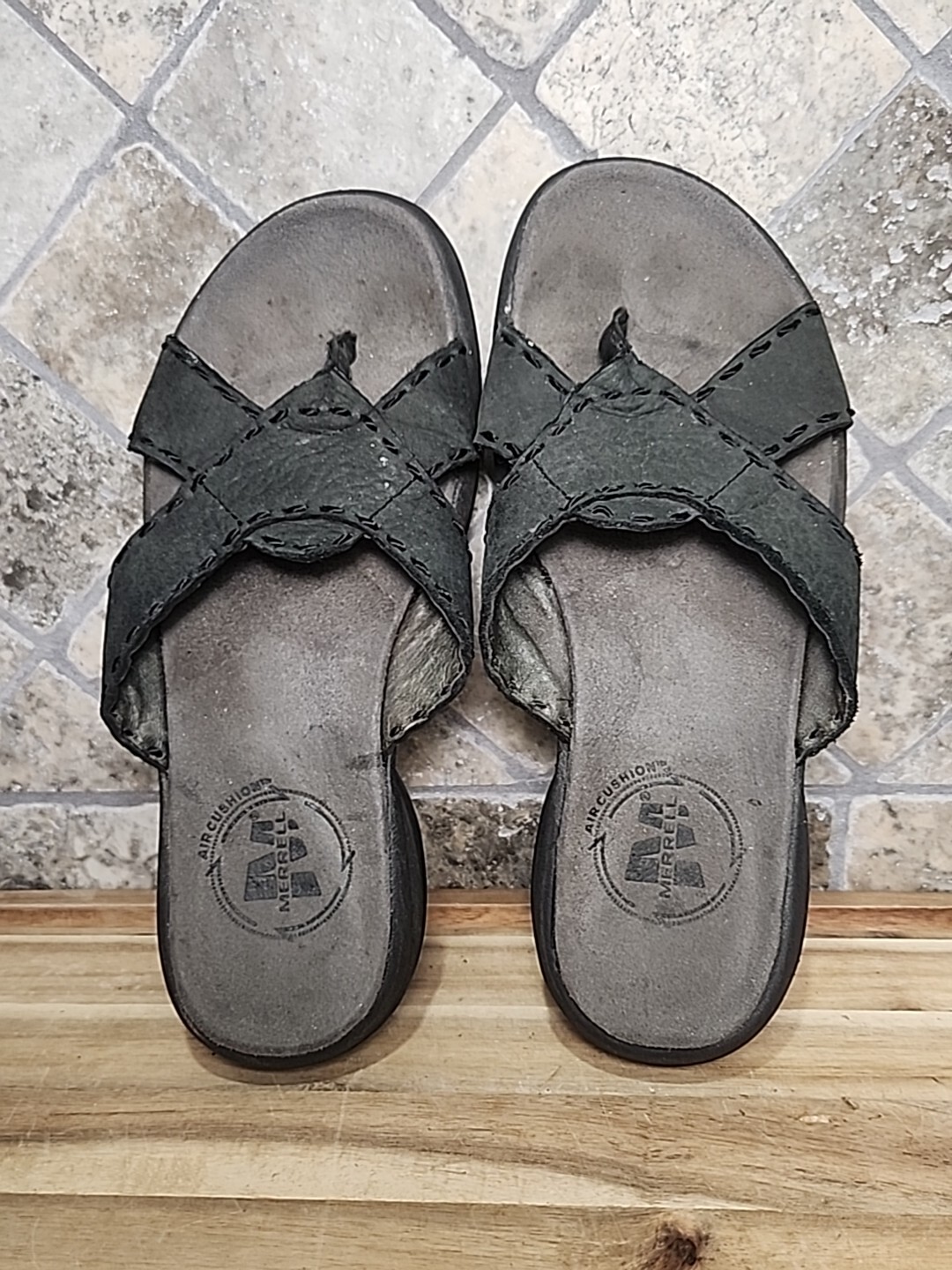 sandali donna merrell Fair Isle Air Cushion fascia incrociata pelle misura 6 5 M