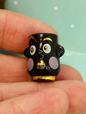 Tiny Face VASE Pot Planter Modern Fun French Feve  Porcelain Dollhouse Miniature