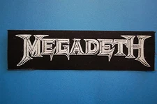 Megadeth Cloth Patch Sew On 7" X 2"  Rock Metal Metallica Slayer  (CP144)