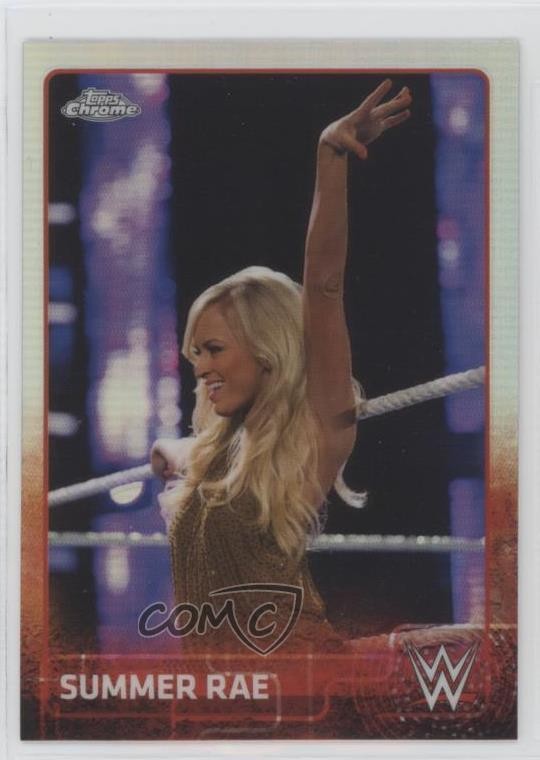 2015 Topps Chrome WWE Refractor Summer Rae #68 7rf