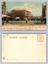 Haverhill, MA-Massachusetts, Square and Transfer Station Vintage Postcard
