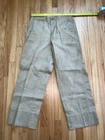 WWII US Army Khaki Button Fly Uniform Trousers Military Combat Vintage