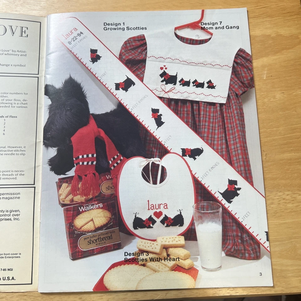 It's Scot to be Love Scotty Dogs 13 Designs Plaid #7868 Cross Stitch Booklet - Image 3 of 4