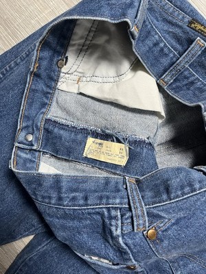 Vintage 70s Wrangler Jeans Measures 30x32 Blue 13MWZ Cowboy Made