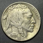 1935-S Buffalo Nickel - VF Details - Circulated - Partial Horn