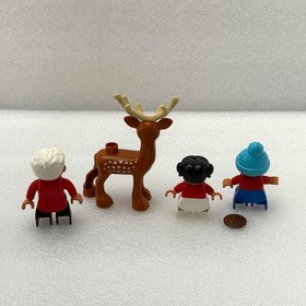 LEGO DUPLO Figures Santa Reindeer Boy Girl from Santa's Winter Holiday Set 10837