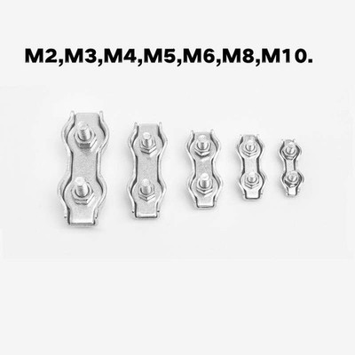 M2 M3-M10 Drahtseilklemme Simplex/Duplex Kabelklemme 316 Edelstahl Befestigung