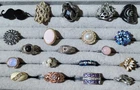Vintage Unique Variety Styled Costume Jewelry Rings, Some Signed, Lot Of 20