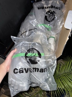 Crocs x Imran Potato Caveman Grey Slippers Shoes Size Small (6-8) DS