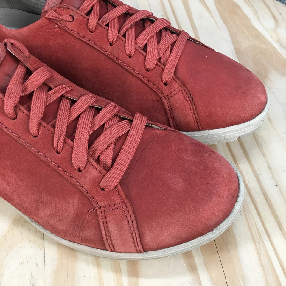 Dansko Zapatos Mujer 40 Rojo Leela Informal Tenis Cuero Con Cordones Bajo 5906632400 Foto 4 de 4