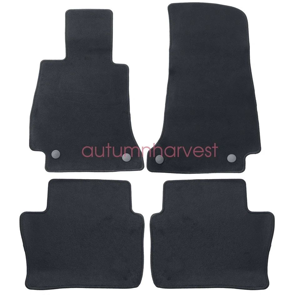 4 piezas alfombrillas de terciopelo de repuesto para Mercedes-Benz Clase CLS 2011-2018 Foto 4 de 4