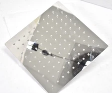 Polished Chrome Square Rain Shower Head Replacement Bathware Unit SUS304 8"