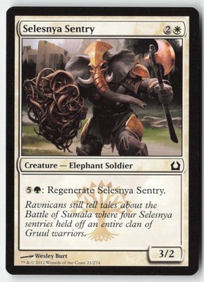 MTG - Selesnya Sentry #21 - Regular - RTR Return to Ravnica