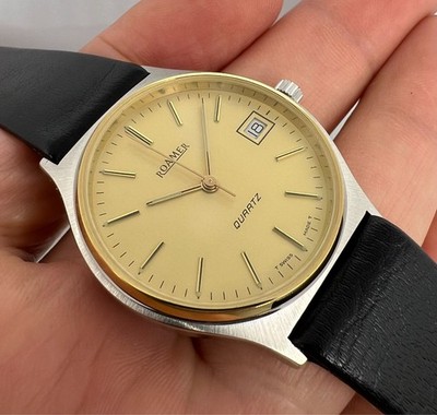 VINTAGE ROAMER   QUARTZ MENS  SWISS MADE  WATCH  NOS CONDITION