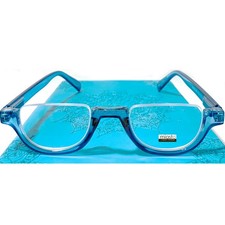 3 PAIRS MIASTO TOP RIMLESS HALF MOON 1/2 OVAL READING GLASSES 2.50 MEDIUM FIT