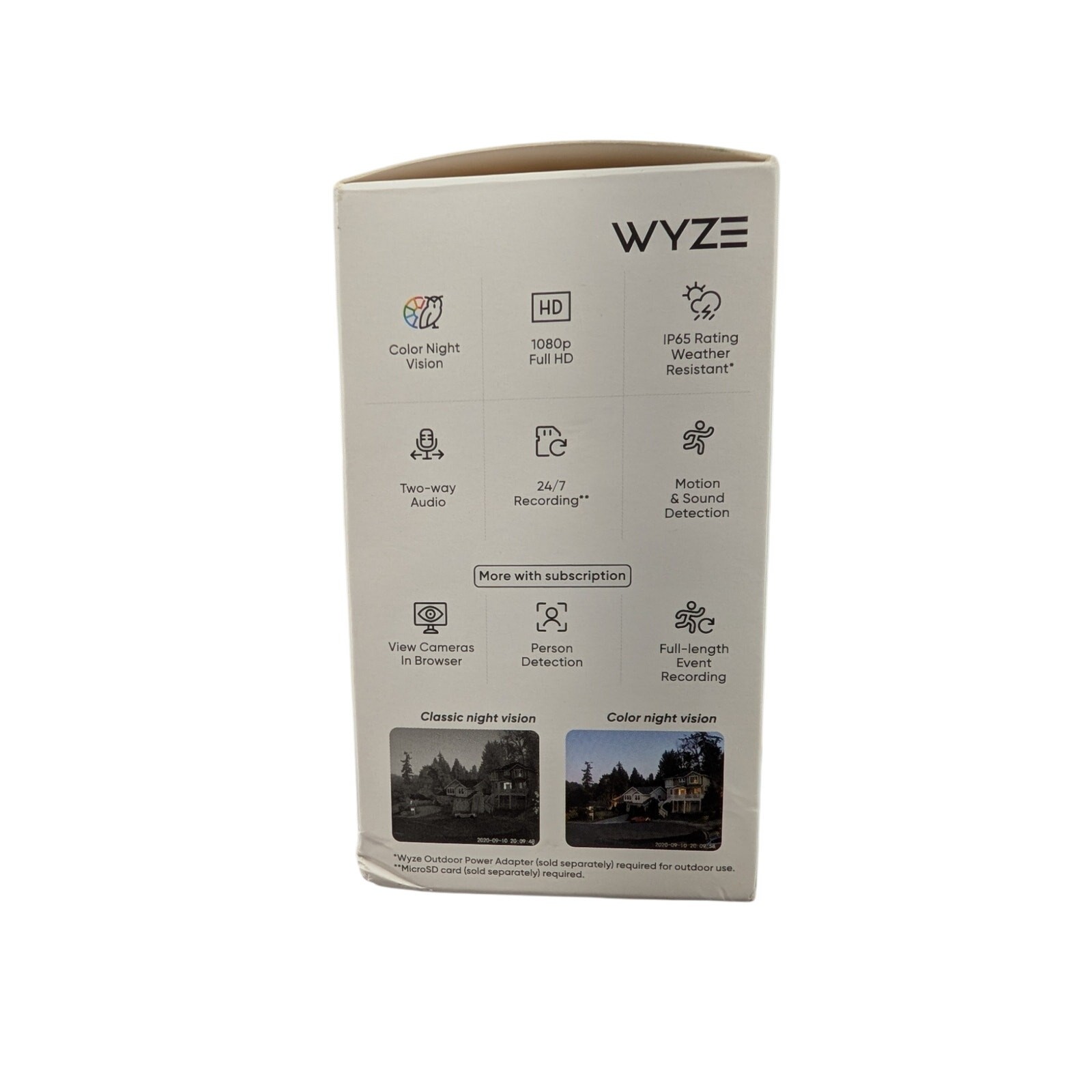 New WYZE Cam V3 1080p Weatherproof Camera in White