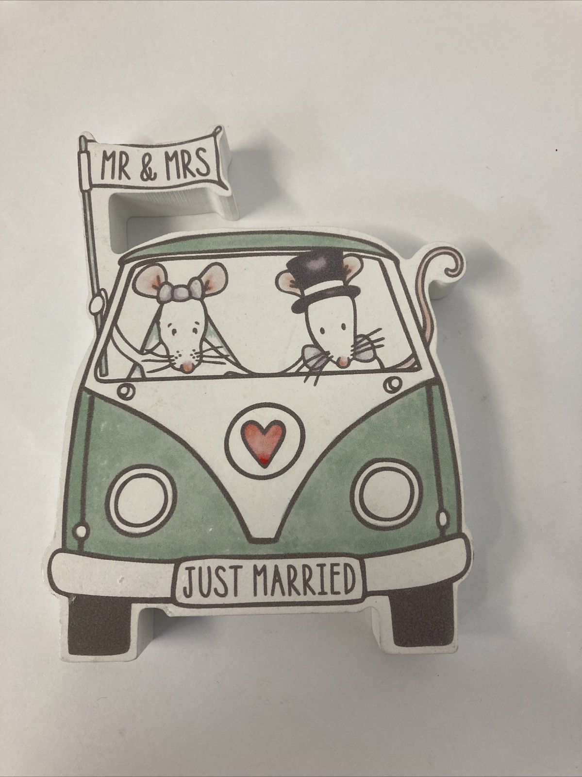 Heaven Sends Just Married Campervan Decoration Mr & Mrs Mouse Gift