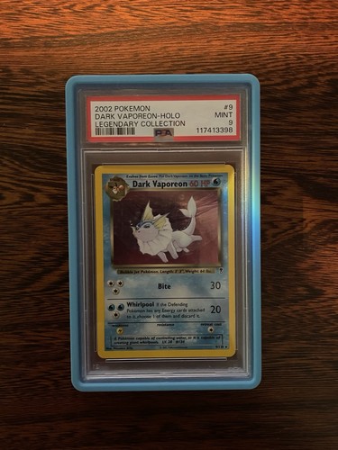Dark Vaporeon graded PSA 9 for sale on eBay