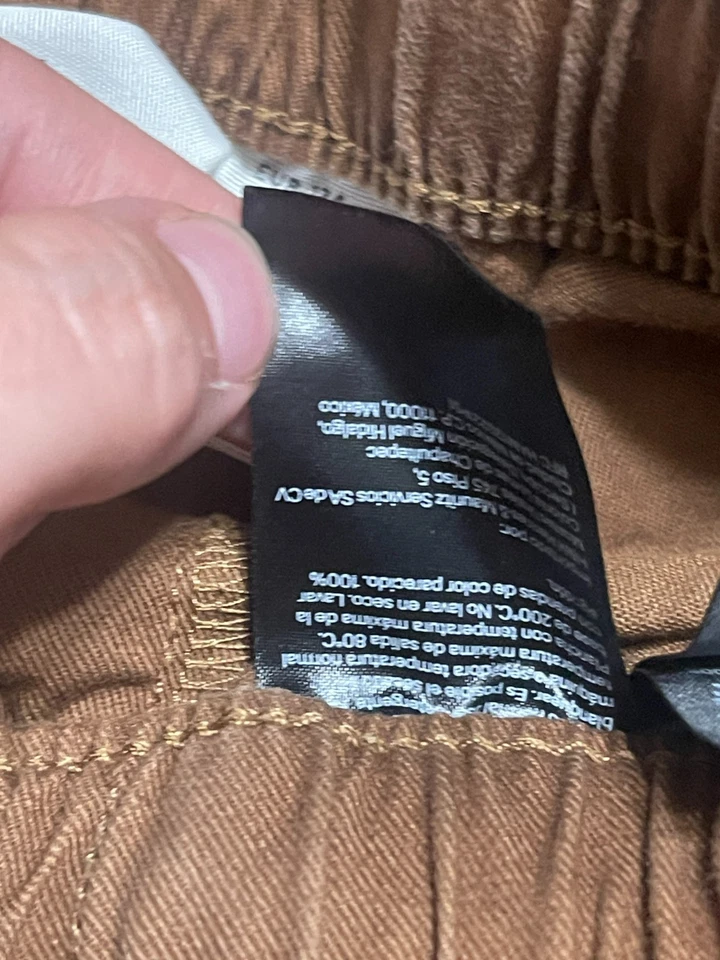 Pantalones H&M, Juvenil Niño Talla 8, Marrón, Pantalones Jogger, Cintura Atada Foto 4 de 4