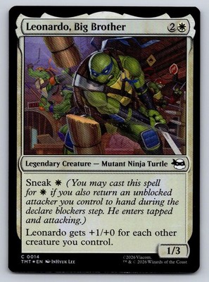 Leonardo, Big Brother 0014 Teenage Mutant Ninja Turtles Foil NM