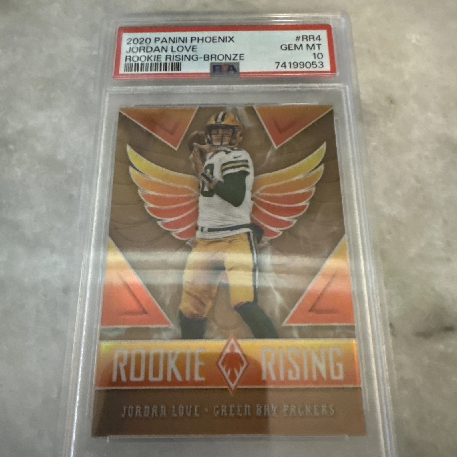 Jordan Love Panini Phoenix Rookie Rising #RR4 Bronze