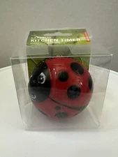 Kikkerland Ladybug 60 Minute Kitchen Timer - NEW