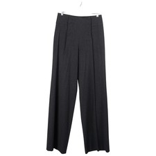 Cartonnier Pants 8 Dark Gray High Rise Wide Leg Sailor Trouser Anthropologie