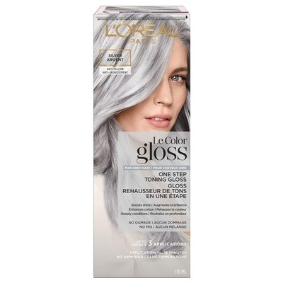L'OREAL Paris Le Color Gloss One Step In-Shower Toning Hair Gloss | Silver|