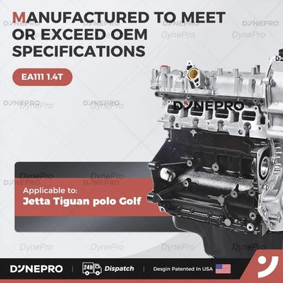 EA111 1.4L 4-Cylinder Engine Motor For 2000-2024 Volkswagen Jetta Bora Golf 1.6L - Image 1 of 4