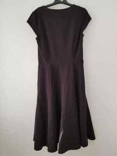 LONG TALL SALLY Evening Short Sheath Dress Size 14 Purple Zip Lined Cap Sleeve