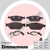 Zimmermann BremsbeläGe Bremsbelegsatz Vorne FüR Audi A6 Avant