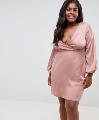 asos satin mini dress